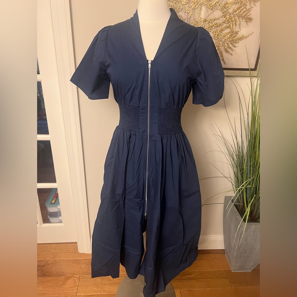 Elegant Navy Blue Women's Dress